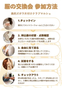 服の交換会参加方法